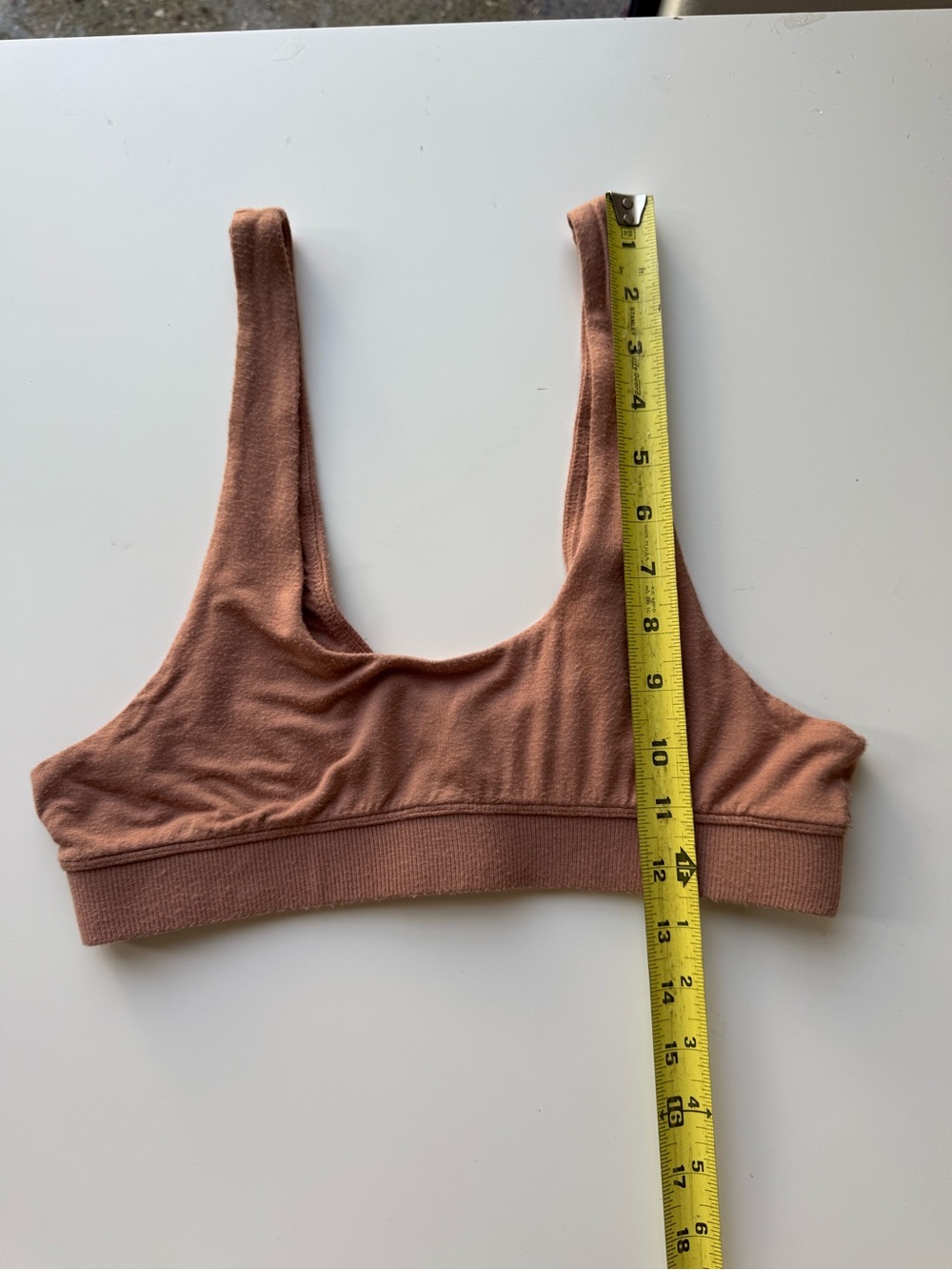 SKIMS Bamboo Bralette Bra Sleep Bra Sienna Brown size LARGE - Picture 6 of 8